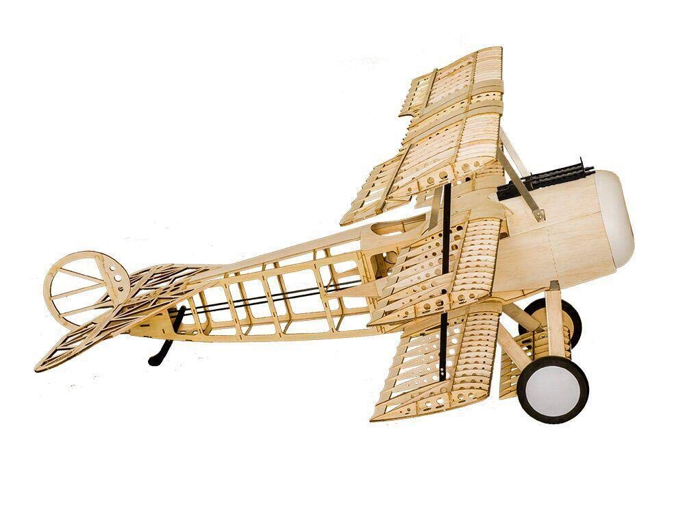Torcster 212345 Fokker DR1 1540mm Holzbaukasten, Modellflugzeug für RC Bausatz DIY, gelaserte Balsa Sperrholz Holz Bauteile Holzmodell Flugzeug
