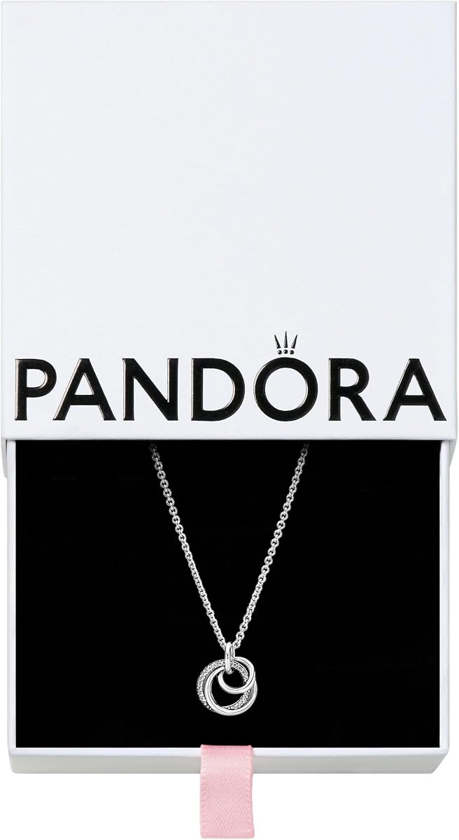 Family Always Encircled Collar Colgante - Recordatorio Familiar Significativo - Joyas para Mujeres con Caja de Regalo - Collar de Circonia Cúbica Ajustable - 23.6"