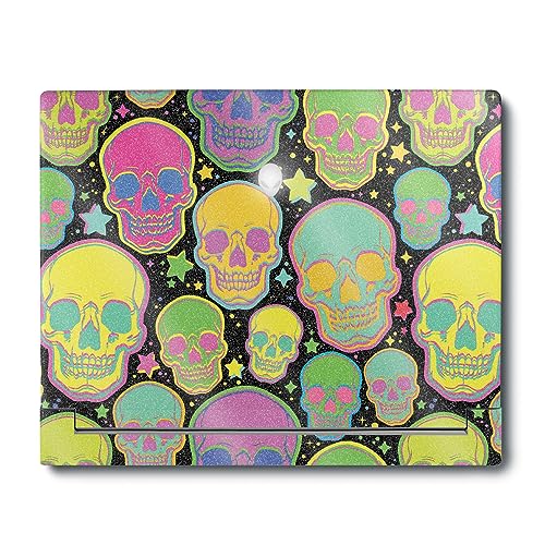 Image of MightySkins Glossy Glitter Skin Compatible with Alienware X16 R1 (2023) Full Wrap Kit - Candy Skulls | Protective, Durable High-Gloss Glitter Finish | Easy to Apply & Change Styles | Made in The USA