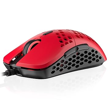 HK Gaming Mira S Ultra Lightweight Honeycomb Shell Wired Gaming Mouse - 6 Buttons - 61g (Up to 12000 cpi, Monza)