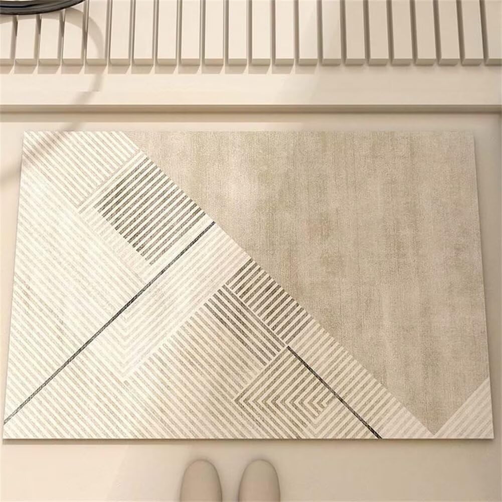 Tapis de bain en diatomite au design moderne et élégant pour intérieur raffiné