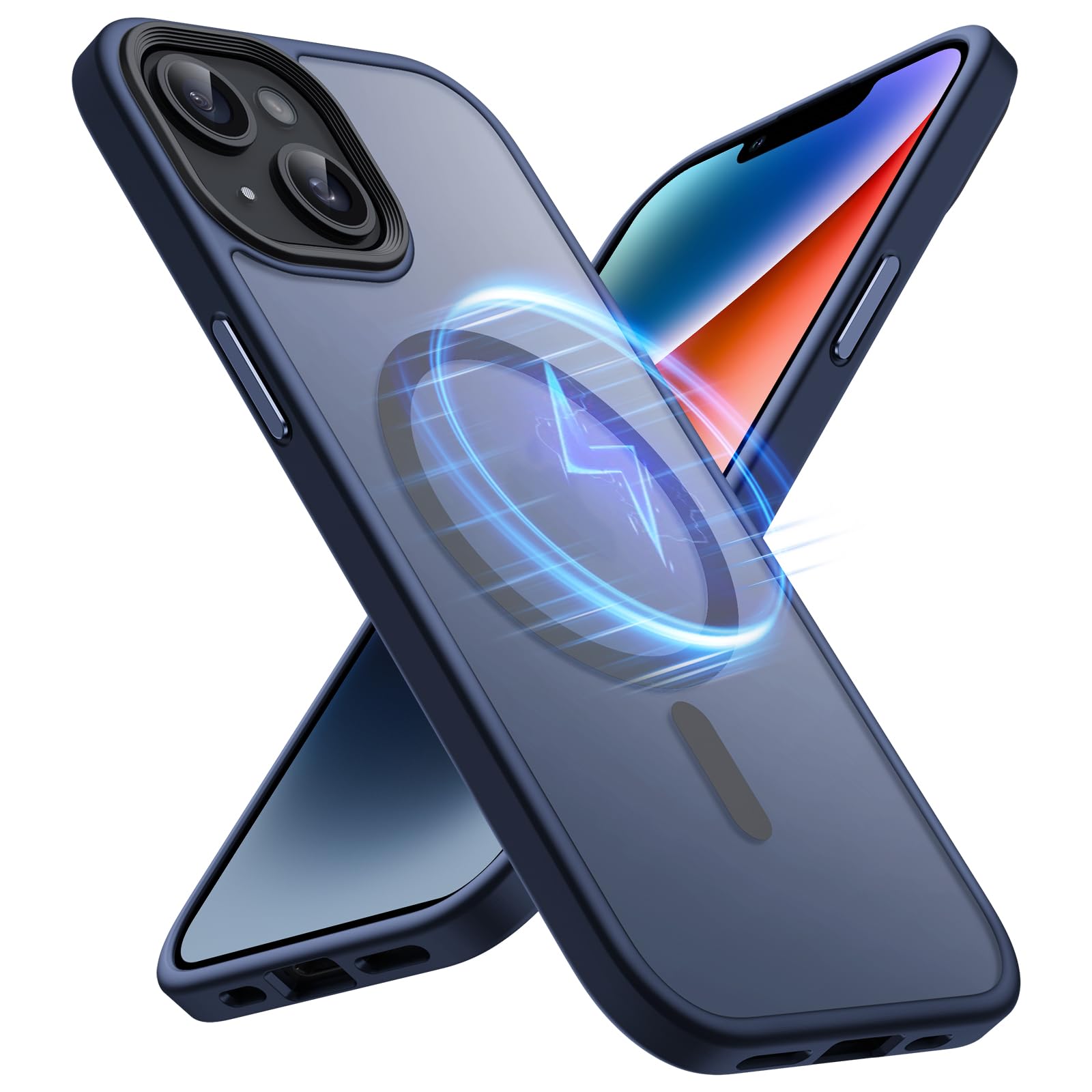 Amazon.co.jp: Xeokone iPhone14 ケース iPhone13 ケース マット半透明 