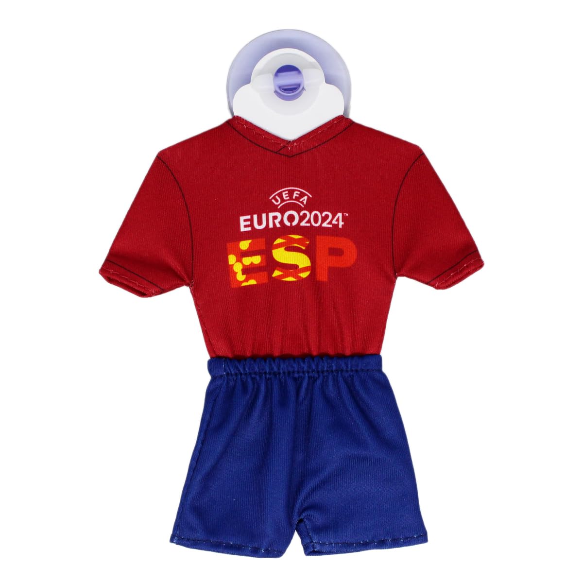 UEFA Euro 2024 Mini Kit/Mini Jersey 17 x 14 cm with Suction Cup, Football Fan Item, European Championship