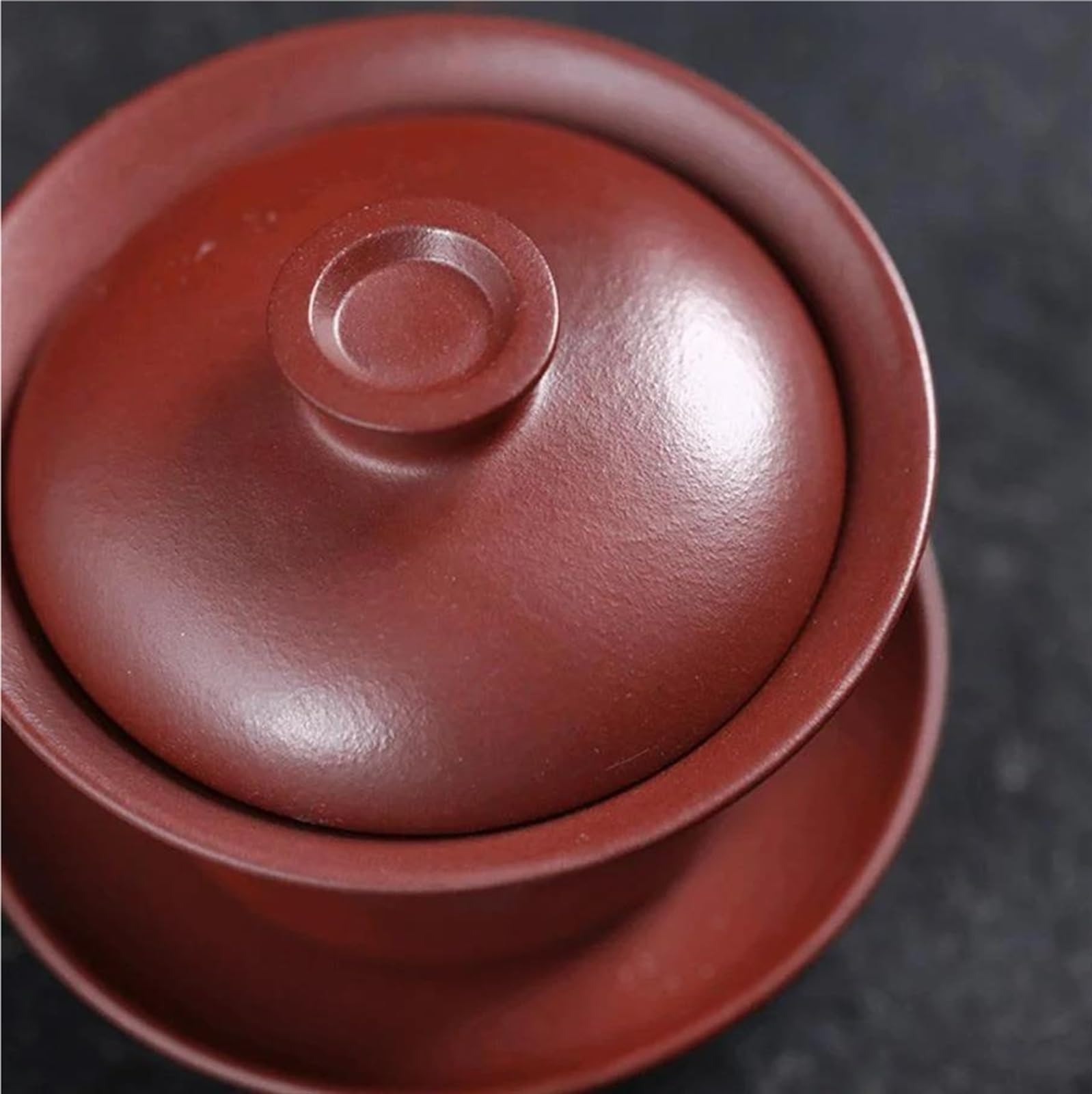 Teesets Reise-Tasse, persönliche Tasse, Kung-Fu-Teeschale, Teeset, Bastelornament, 240 ml, lila Sand-Teetasse, Sancai Zisha-Abdeckschale, Reise-Teeset, Teekanne