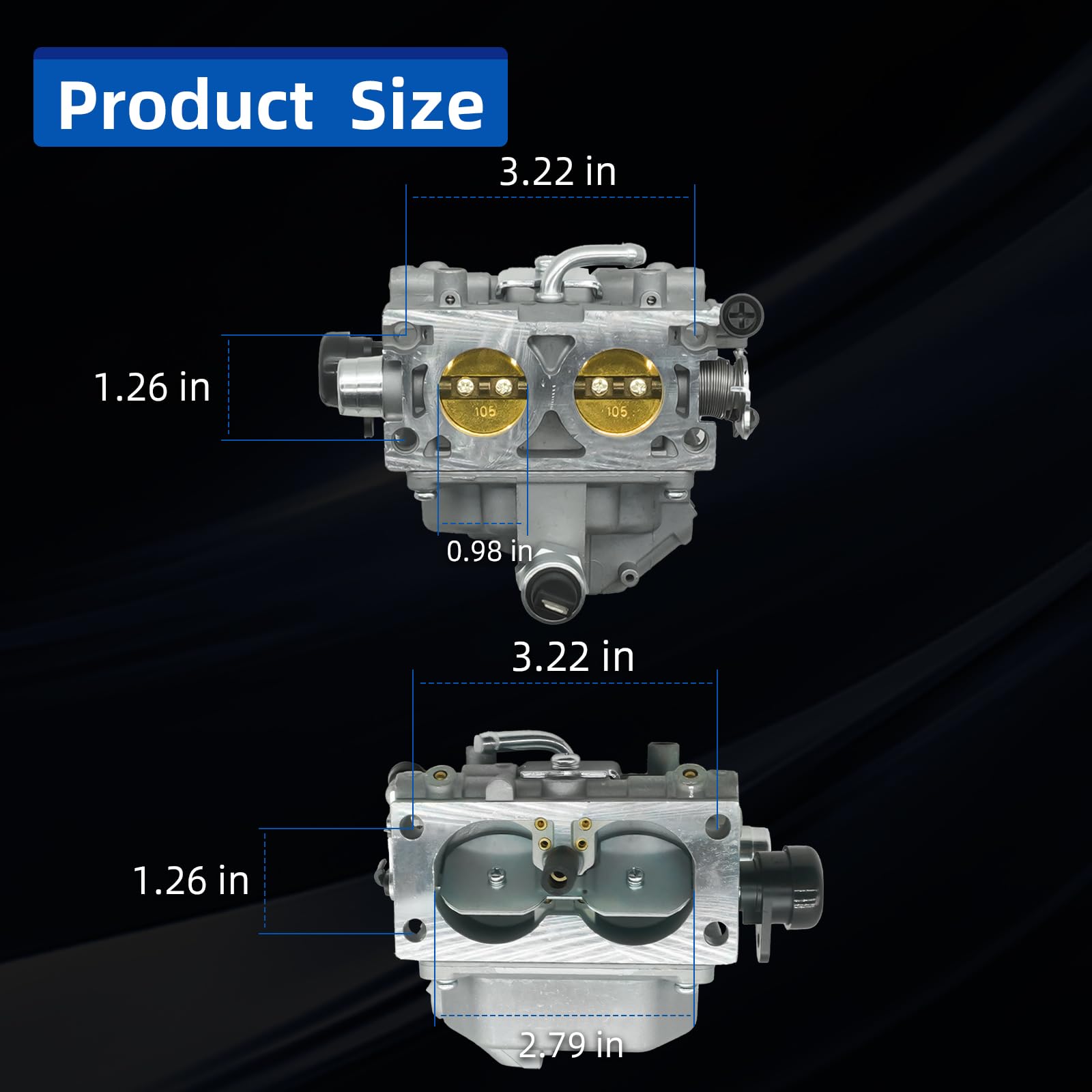 Carburetor Kit 16100-Z9E-033 For Honda GX630, GX630R, GX630RH V-Twin Engines