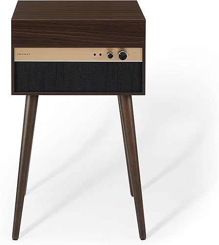 Miniatura 2 de Crosley CR6236A-WA Jasper - Tocadiscos de vinilo con Bluetooth de 3 velocidades con altavoces integrados y patas desmontables, nogal