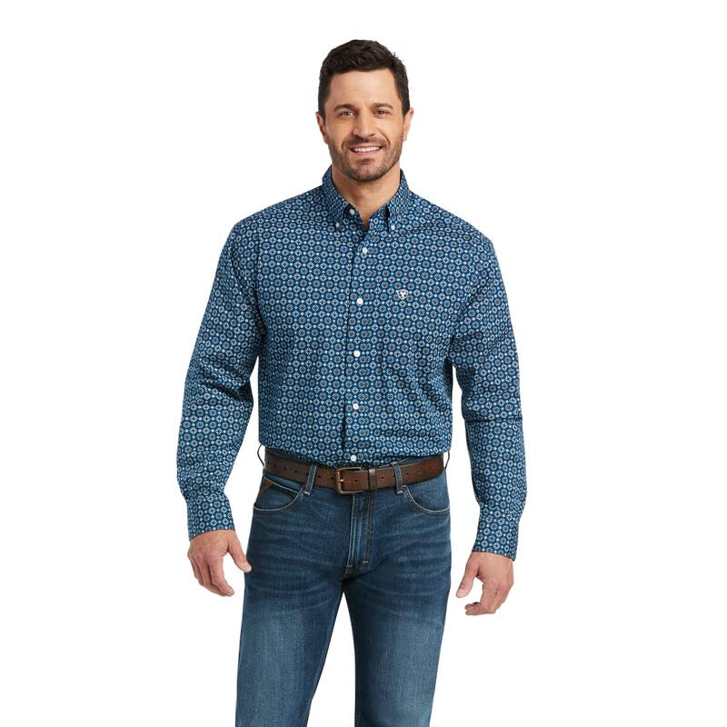 Chemise stretch Tyce coupe classique idéale pour le bureau en couleur Gibraltar Sea