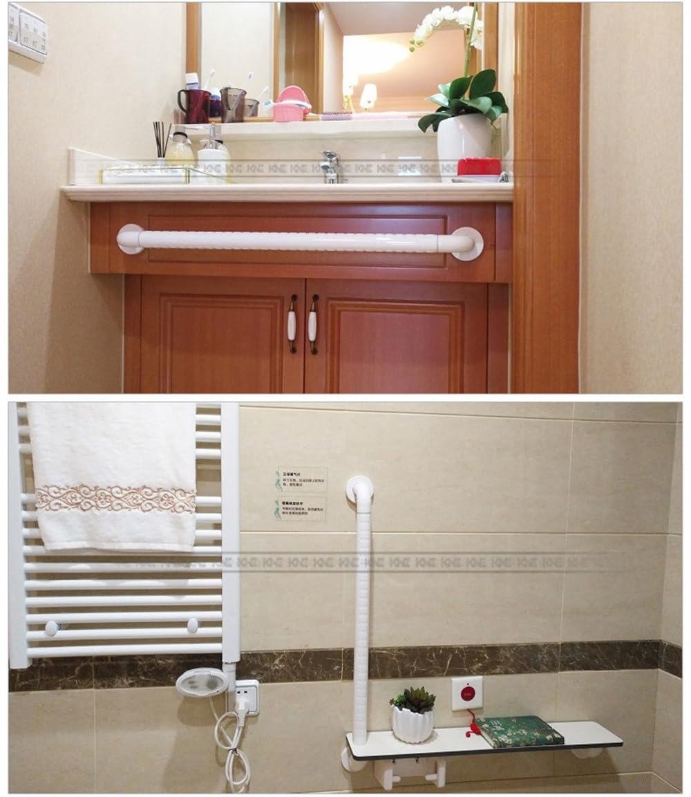 Poręcze do uchwytów Nowa poręcz ze stali nierdzewnej Stair Stair Bezpieczeństwo Łazienka Starszy niepełnosprawny Niepoślizgowy prysznic Wanna Uchwyt Na ścianie Wiszące Poręcze do wanny(50cm-Silver)