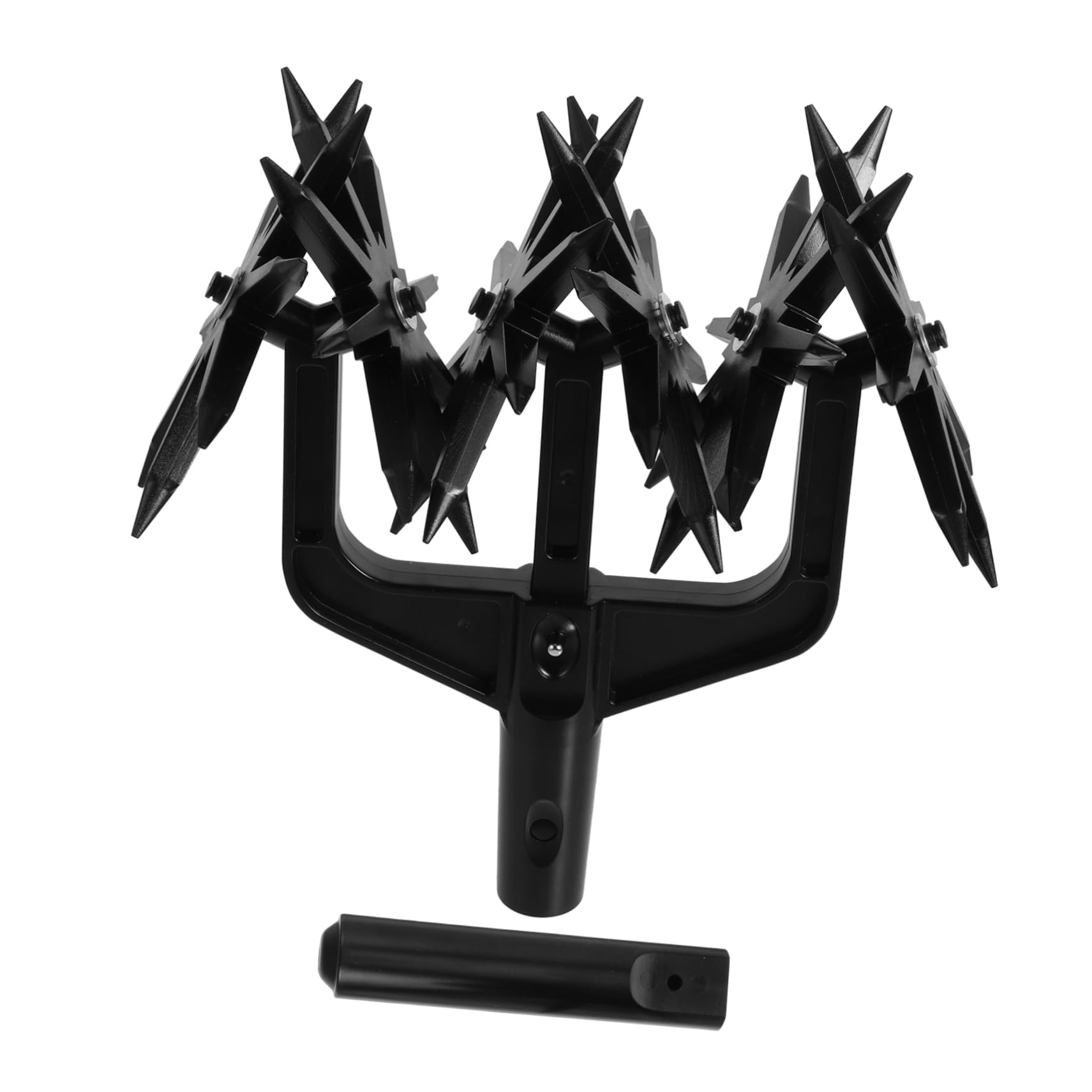 Balacoo Handheld Garden Rotary Cultivator Tool Soil Aerator for Lawn Care Tiller for Gardening for Reseeding Grass and Soil Loosening