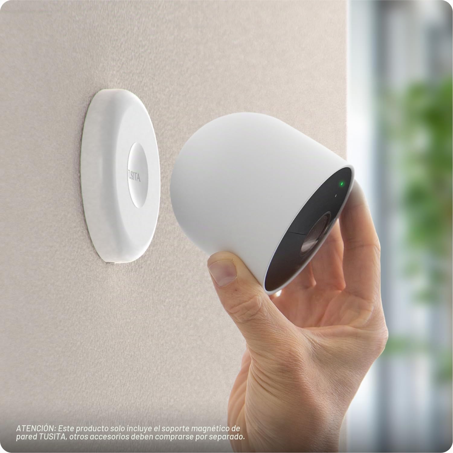 TUSITA Soportes de Pared Magnéticos Compatibles con Google Nest CAM Exterior o Interior 2nd Generación Cámaras, 2 Pieza