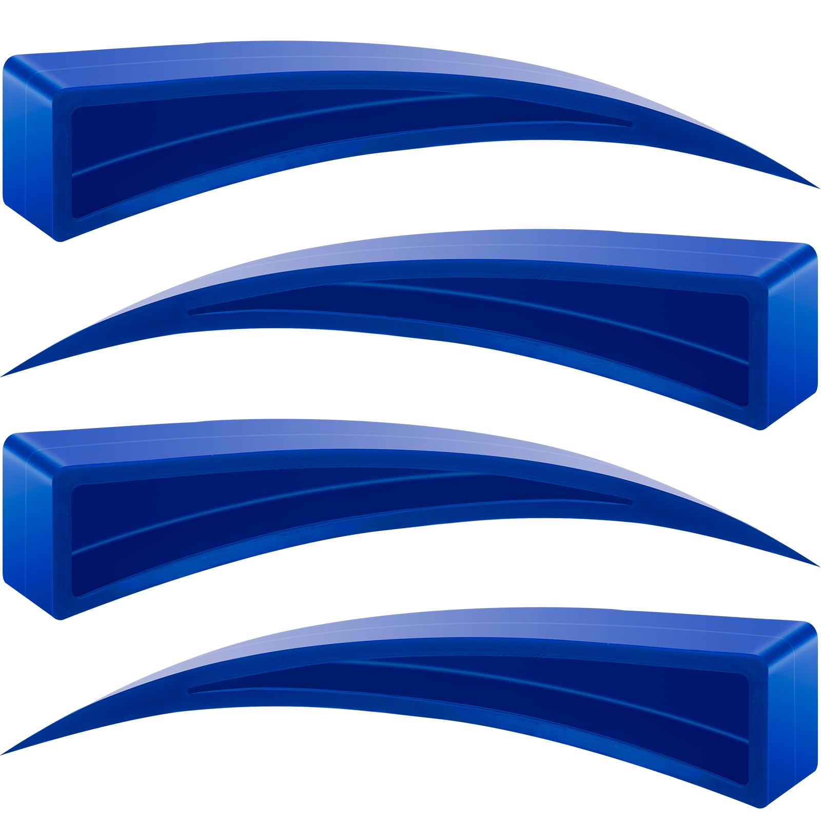 AUTODECO 4 Pieces Car Window Curved Dent Repair Kit Window Guard and Wedge Blue