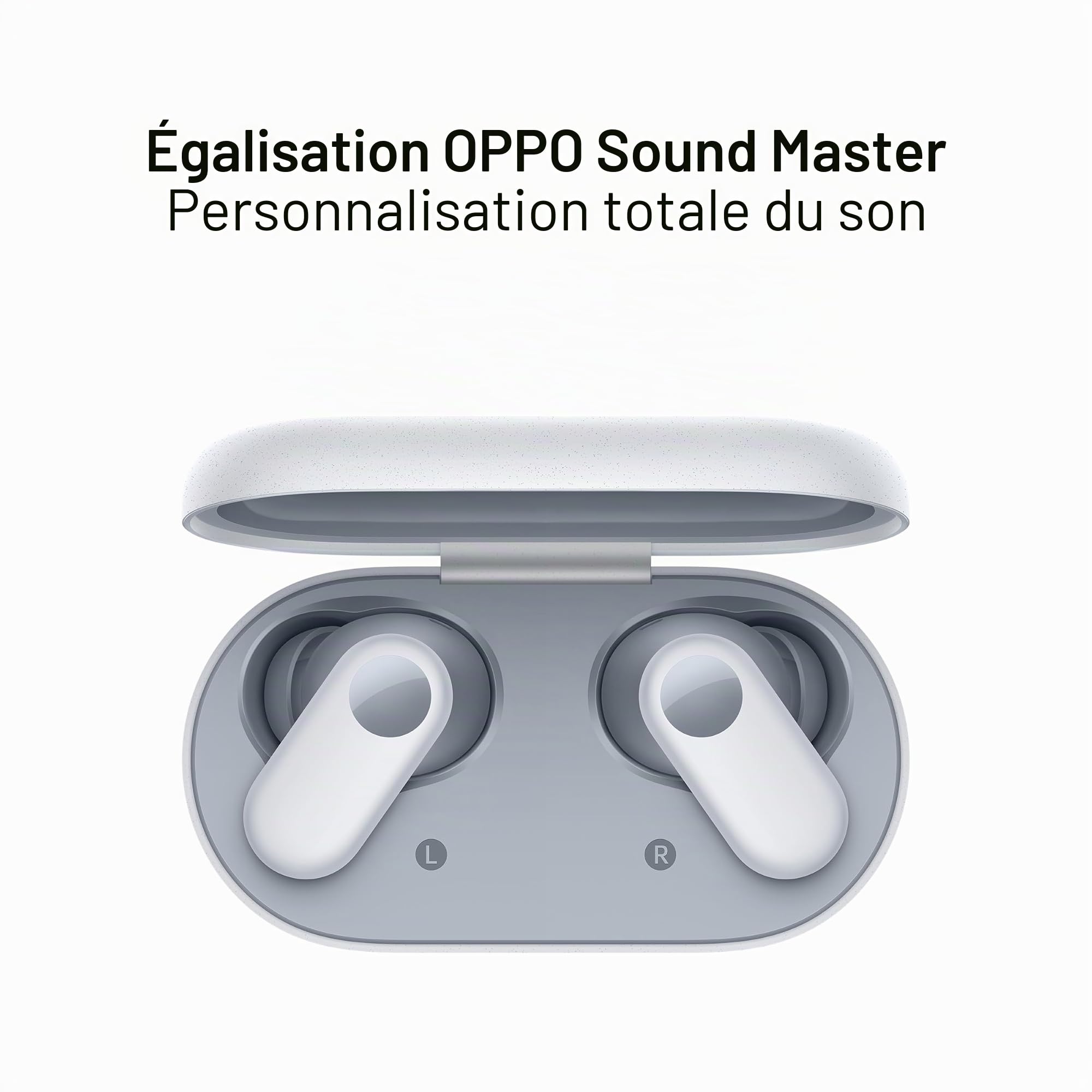 Oppo Enco Buds2 Pro Écouteurs TrueWireless, autonomie 38h, Pilote de 12,4 mm, Bluetooth 5.3, Rayon 10 m, Commandes tactiles, Annulation du Bruit IA, Android et iOS, IP55, [Version Italienne], Blanc