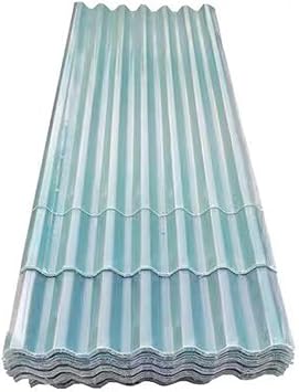 0.08in Thick Transparent Roofing Sheet,Impact Resistance/Anti-Uv Sun Roofing Tiles Fiberglass Daylighting Panels,Corrugated Roof Panel for Replacing Greenhouse,1-16 Pcs 35x39in,3 Pcs