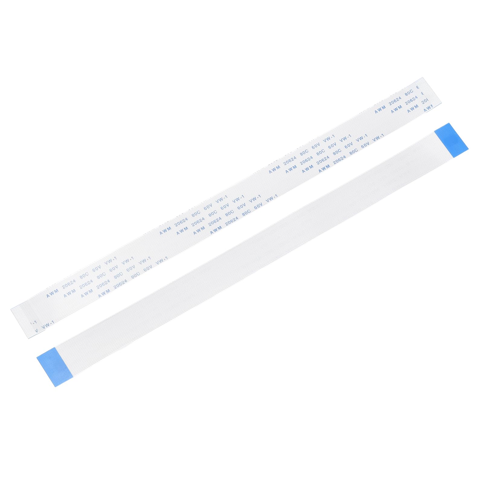 sourcing map 20Pcs FFC Flexible Flat Cable, 28 Pins 0.5 mm Pitch 200mm FPC FFC Flexible Ribbon Cable for LCD TV Car Audio DVD Player Laptop (A Type)