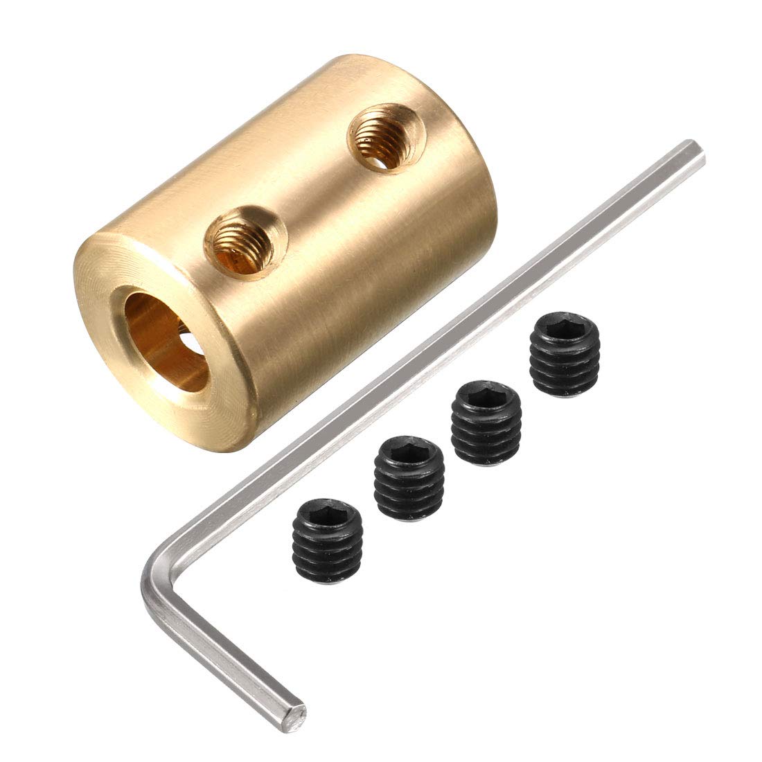 sourcing map 3mm à 5mm Alésage Coupleur Arbre Moteur Rigide Couplage Ensemble Vis L25XD14 Aluminium Alliage Accouplement Connecteur Accessoire Clair Bleu 1pcs sourcing map 3mm à 5mm Alésage Coupleur Arbre Moteur Rigide Couplage Ensemble Vis L25XD14 Aluminium Alliage Accouplement Connecteur Accessoire Clair Bleu 1pcs