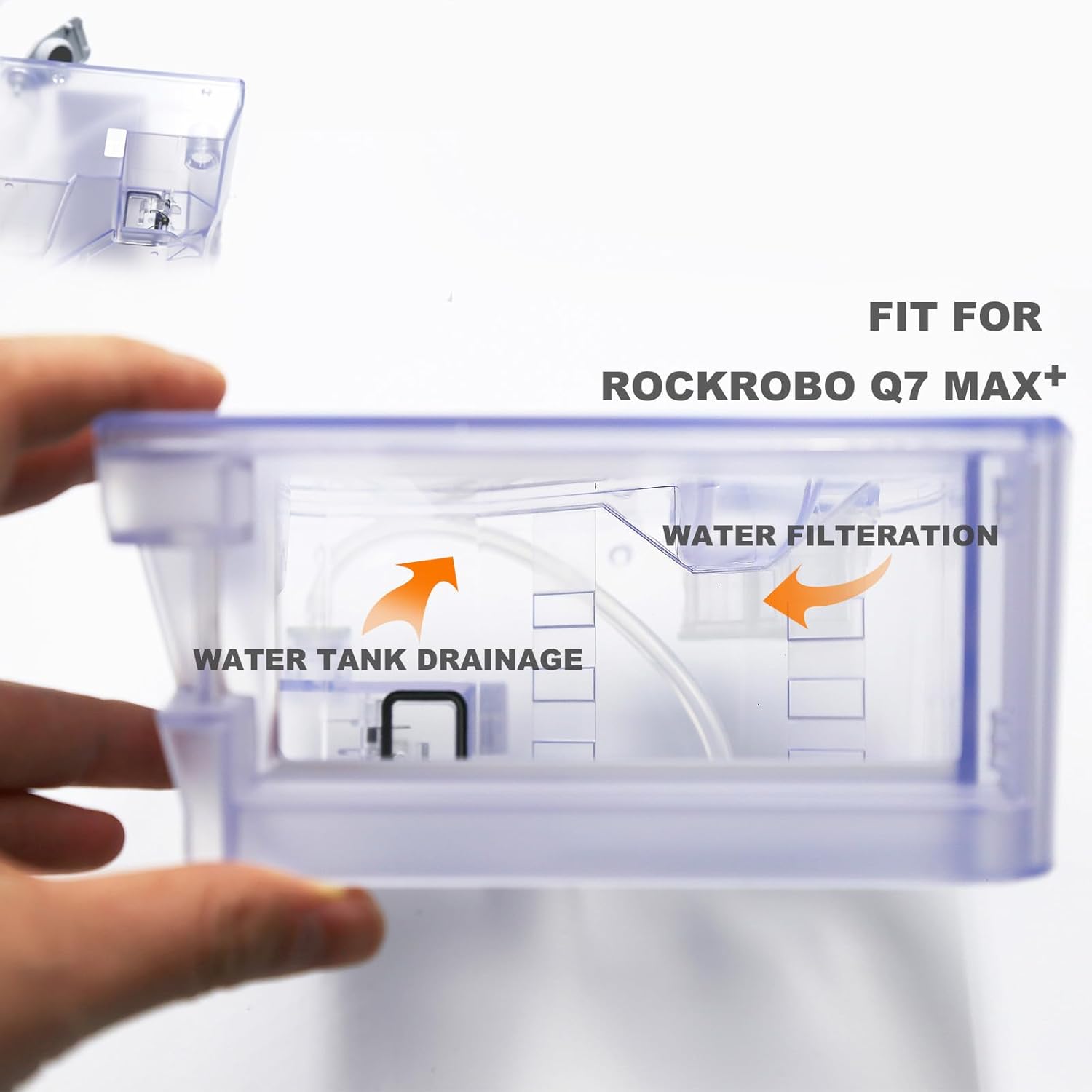 Robot Vacuum Accessories Fit For Roborock Q7 Max +,Q7 Max, Vacuum Replacement Parts Fit For Roborock Q7 Max Plus, Filter& Mop Pads& Vacuum Bags& Dustbin (Water&Dust Reservoir)