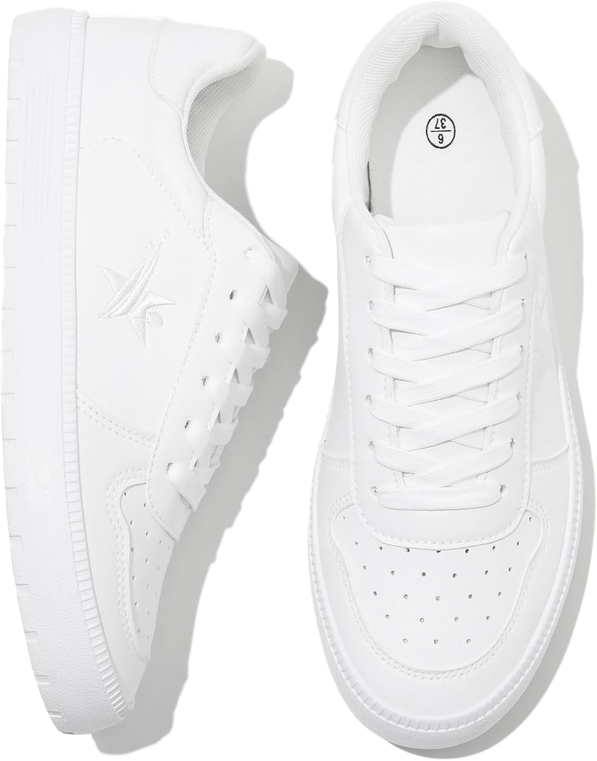 Moudki Womens Tennis Shoes - Casual Walking Comfort