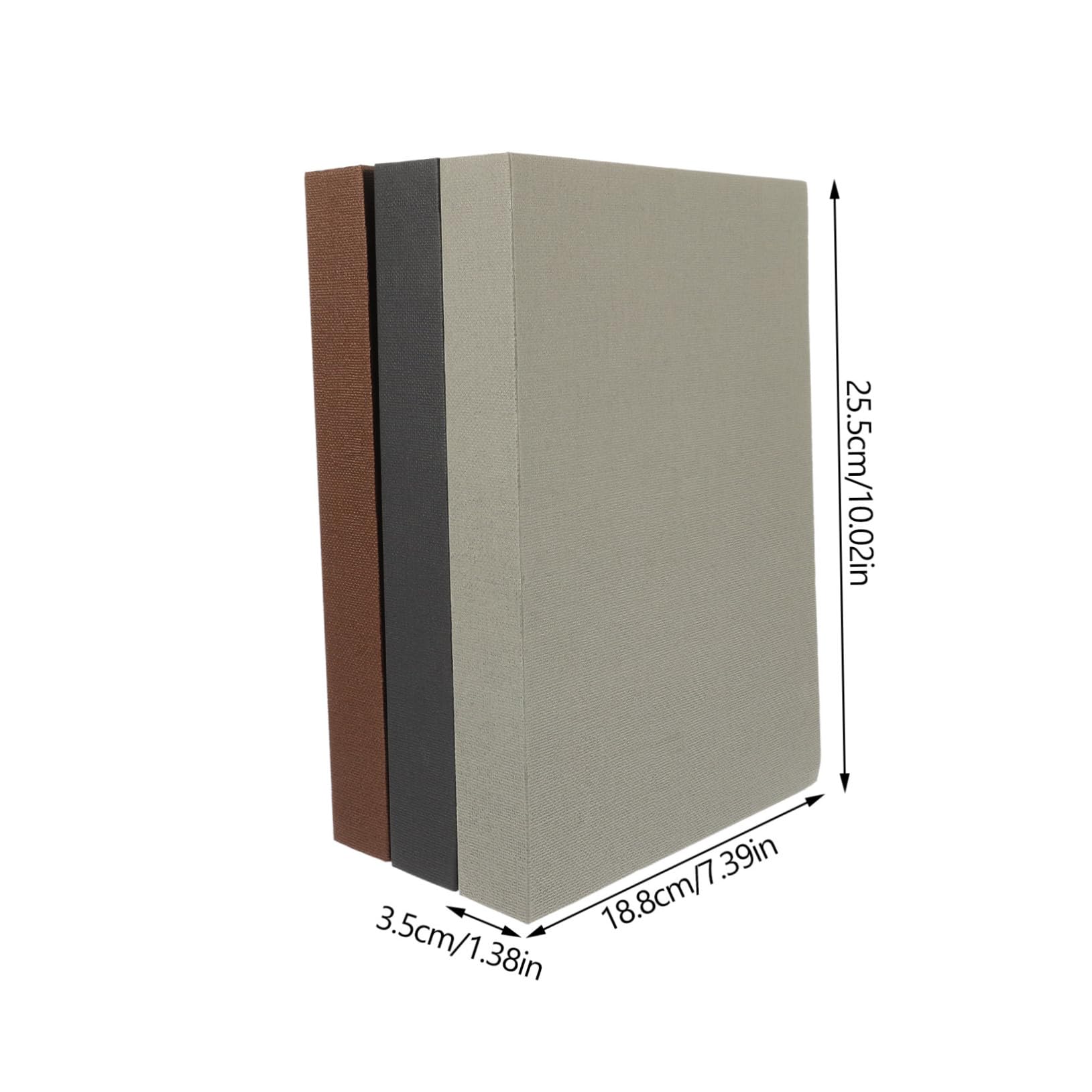 Amosfun 3pcs Desktop Book Decor Fake Book Models Aesthetic Shelf Decor for Living Room