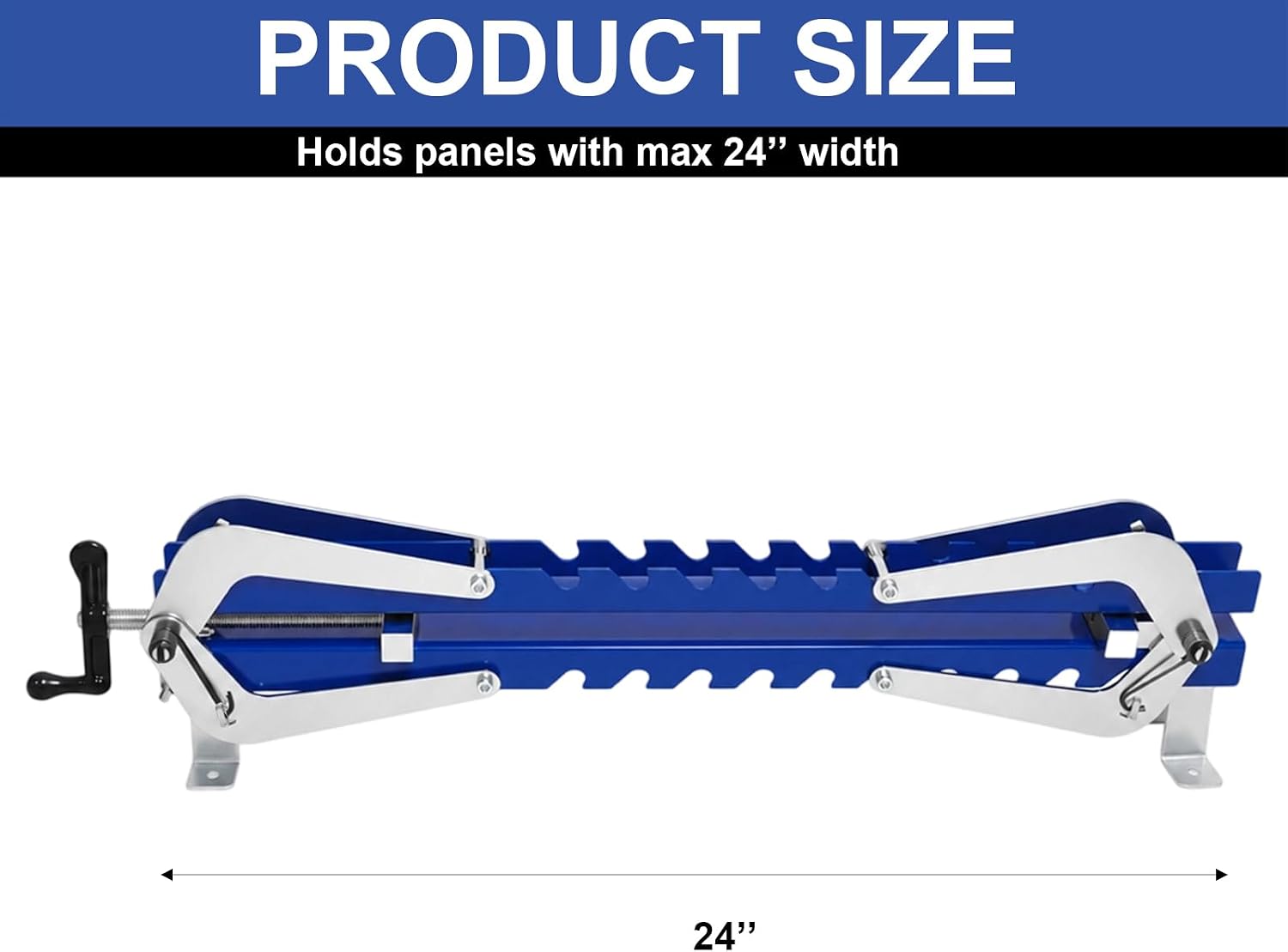 24 Inch Panel Clamp 4-Way Pressure Parallel Clamps (2 Pack Blue)
