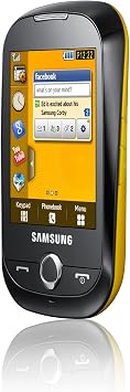 Samsung GT S3650 Corby - Mobile phone - GSM - touch - yellow, chrome