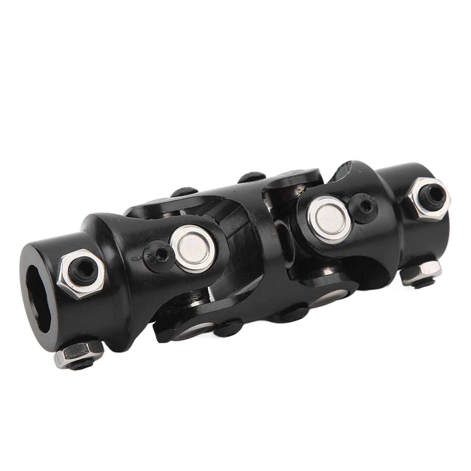 Acoplador de Junta en U de Doble Dirección 3/4 Pulgadas DD X 3/4 Pulgadas DD 5,2 Longitud, Acoplador Junta en U Acero Duradero para Columna Dirección Automóvil, Ajuste Universal para