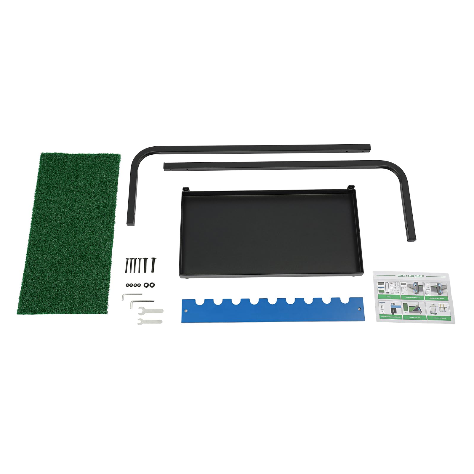 Supporto per mazza da golf, organizer per mazza da golf, per 8 colpi, robusto supporto da golf, per mazza da golf, scaffale espositivo, scaffale da golf, 50 x 27,5 x 72 cm