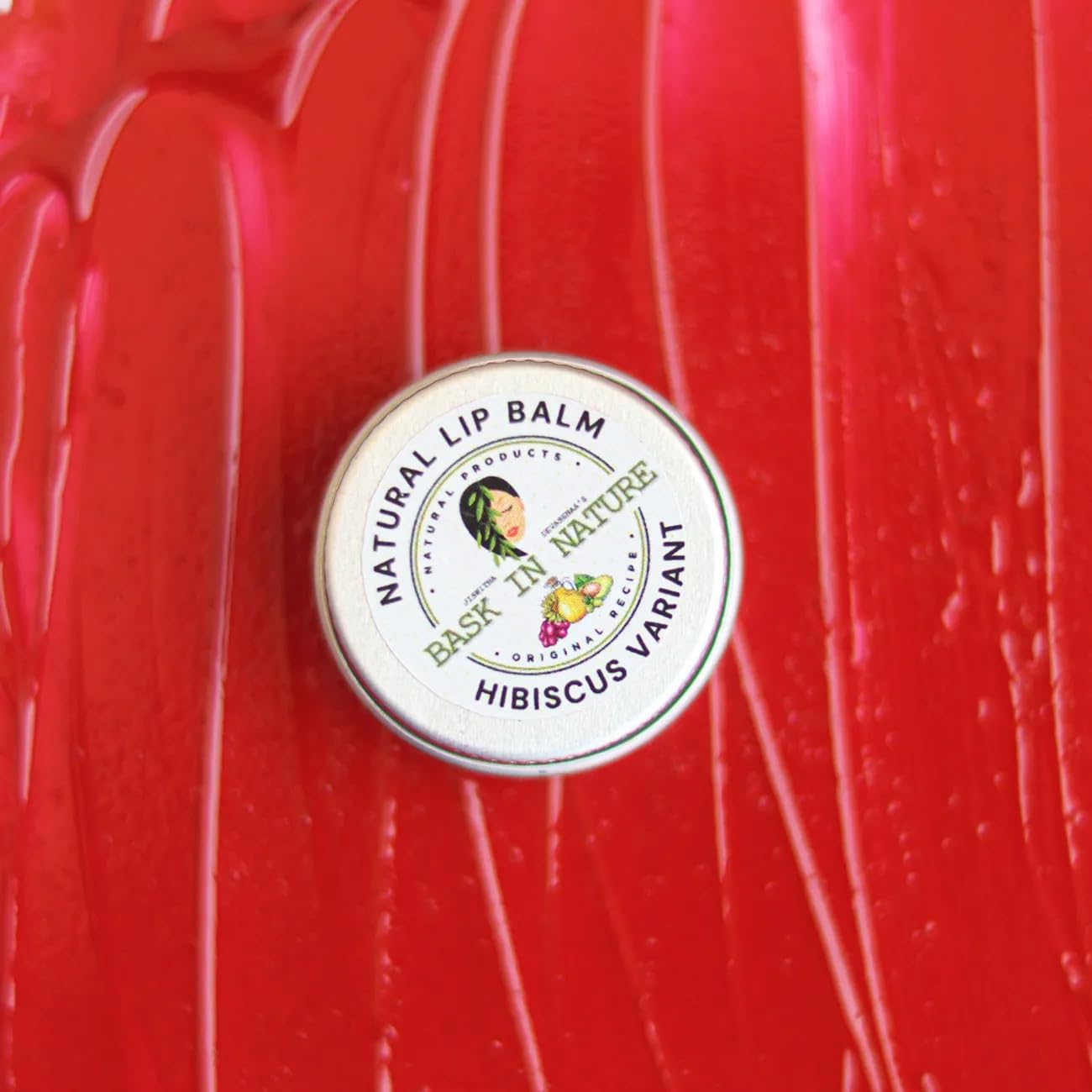 Hibiscus Lip Balm,1 Count, Red