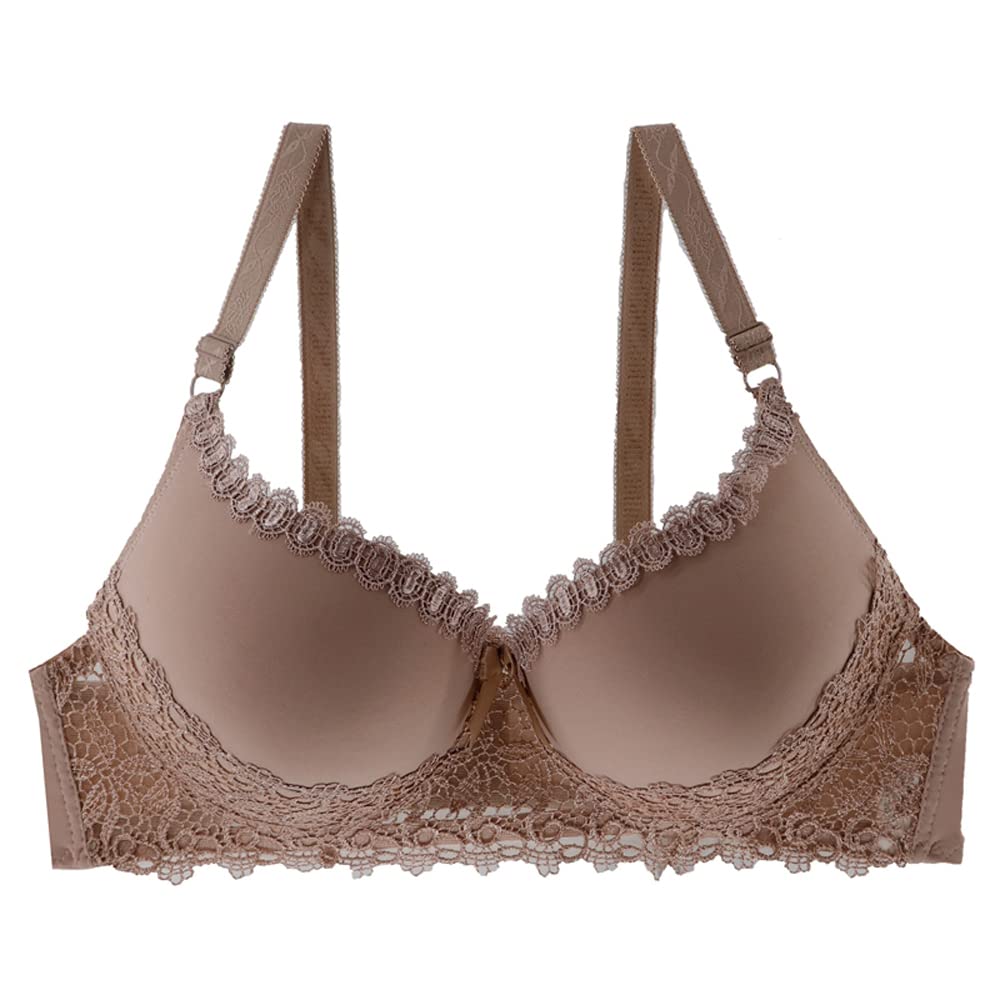 ViloreeWomen's Non Padded Full Coverage Lace Underwired BH Everyday Bras Plus Size