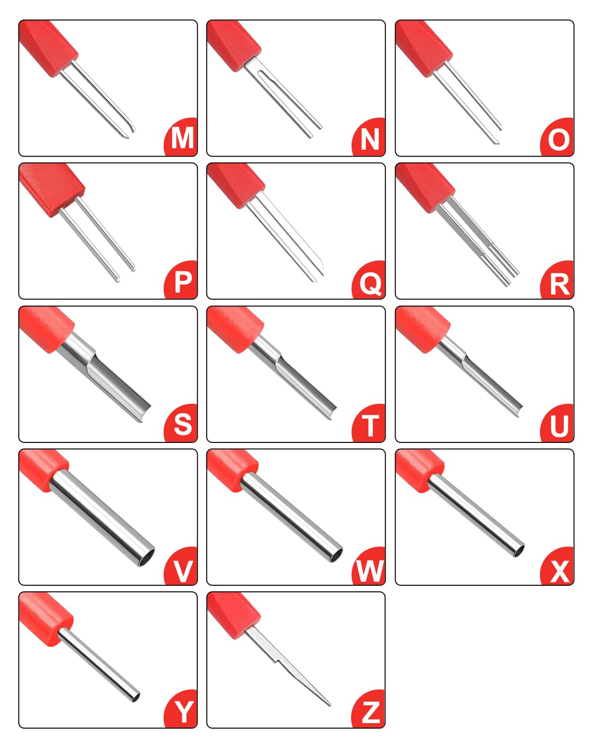 DAYDOOR Kit de herramientas de extracción de terminales, 26 herramientas para extraer pasadores de clavijas para conectar, juego de herramientas para quitar clavijas para coche
