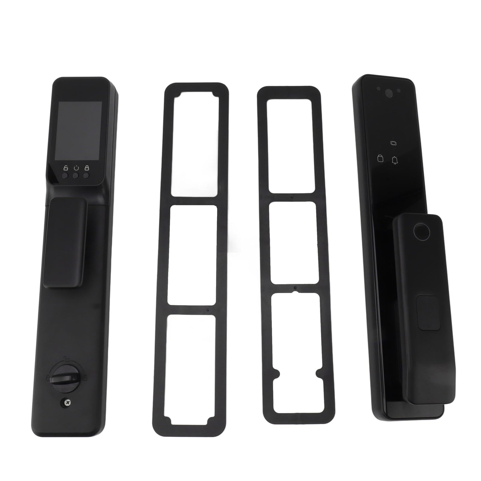 Cerradura inteligente de reconocimiento facial, timbre inteligente, reconocimiento preciso y rápido, cerradura de entrada inteligente HD 1080P para el hogar