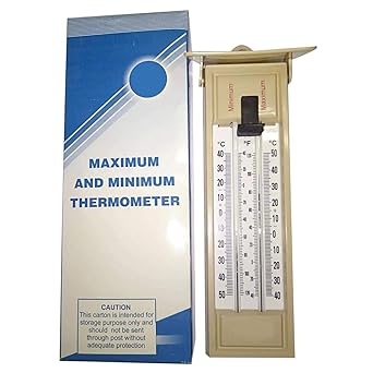 MV MRSC Wall Mounting U-shaped Maximum Minimum Thermometer , White