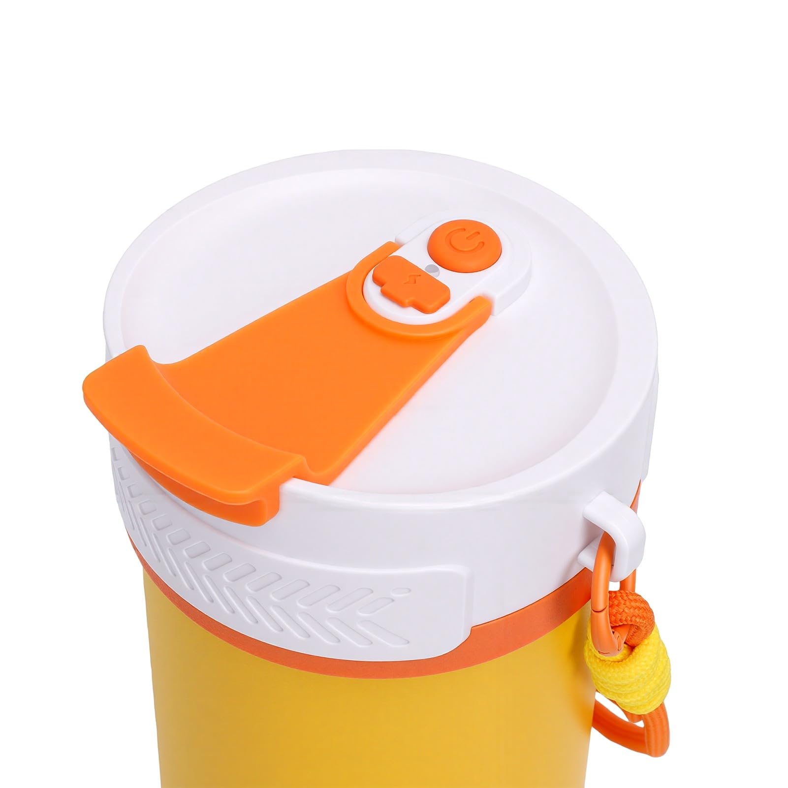 Qcwwy Licuadora Personal de Acero Inoxidable, Taza Recargable de 900 Ml, 4000 MAh, Aislamiento de Doble Pared para Bebidas Frías y Calientes, Se Mezcla 30 Veces por Carga, para Ejercicios Al Aire