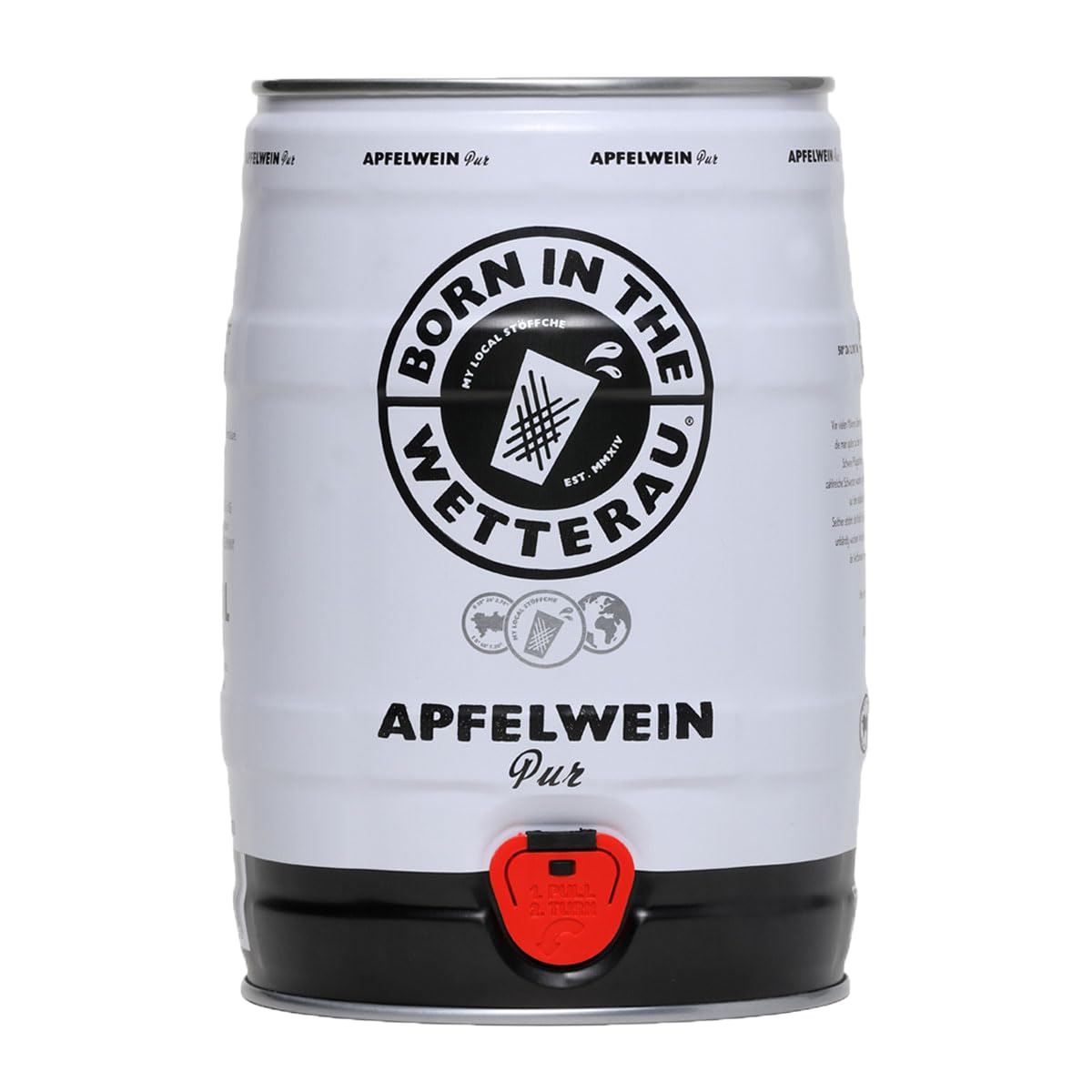 BitW Apfelwein Pur 5L Partyfass | Born in the Wetterau (1)