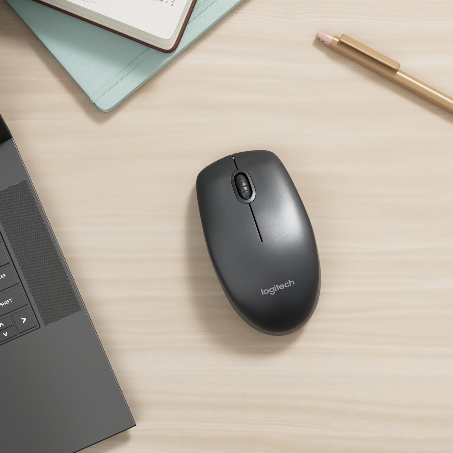Logitech B100 Optical Business Mouse [zestaw 10 sztuk, czarna]