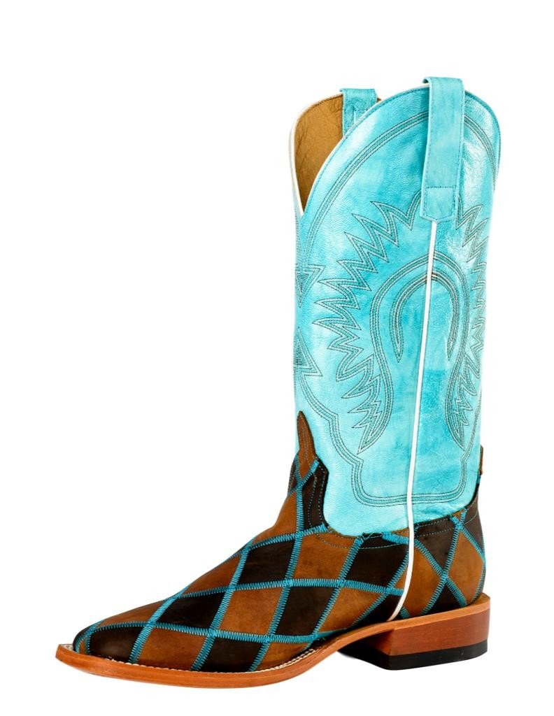 mens patchwork cowboy boots