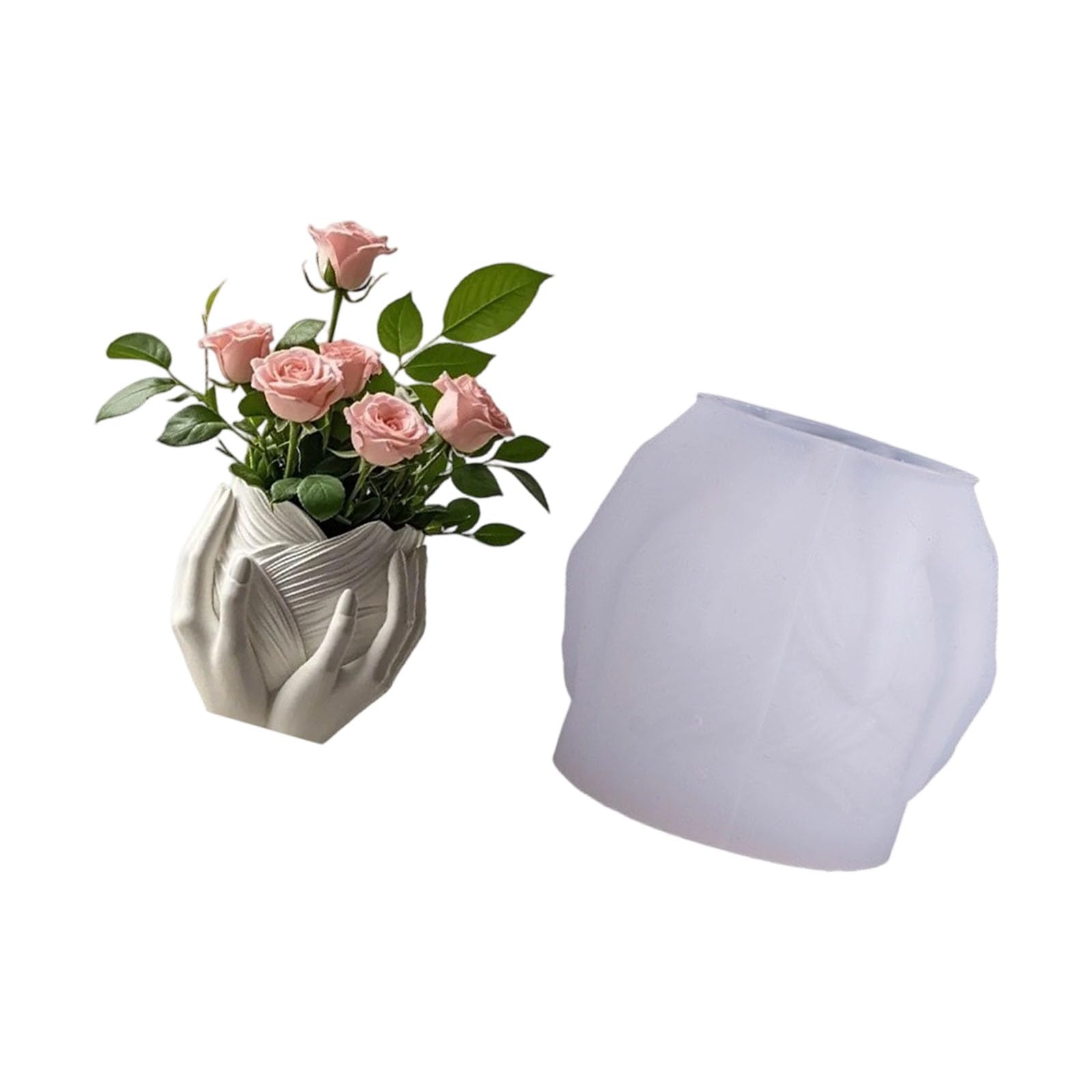 Pangboer F Lexible Mold In Silicone Or Decorative Vase Casting, Home Decor Container Projects, Making, And Use Vessel Mold Pouring Decorative Holder Project Tabletop Display Studio