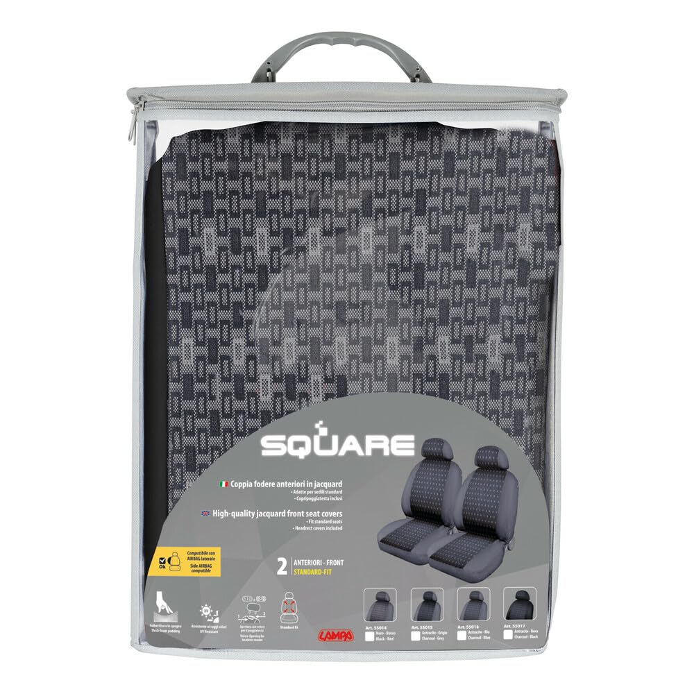 LAMPA 55017 Sitzschonbezug Vorne Polyester Schwarz