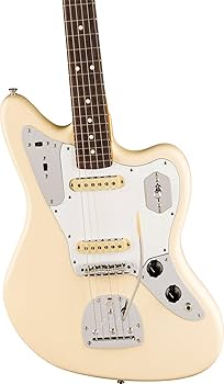 Amazon.com: Fender Johnny Marr Jaguar - Olympic White Bundle
