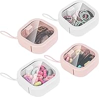 Vista 9 de Organizador de Ligas para el Cabello, Pequeños Accesorios Portátiles para el Cabello, se Puede Apilar o Colgar en la Pared, Soporte para Artículos