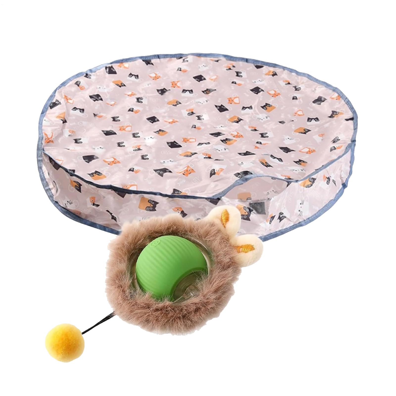 Jouet interactif pour chat : tapis de chasse automatique pour l'appartement