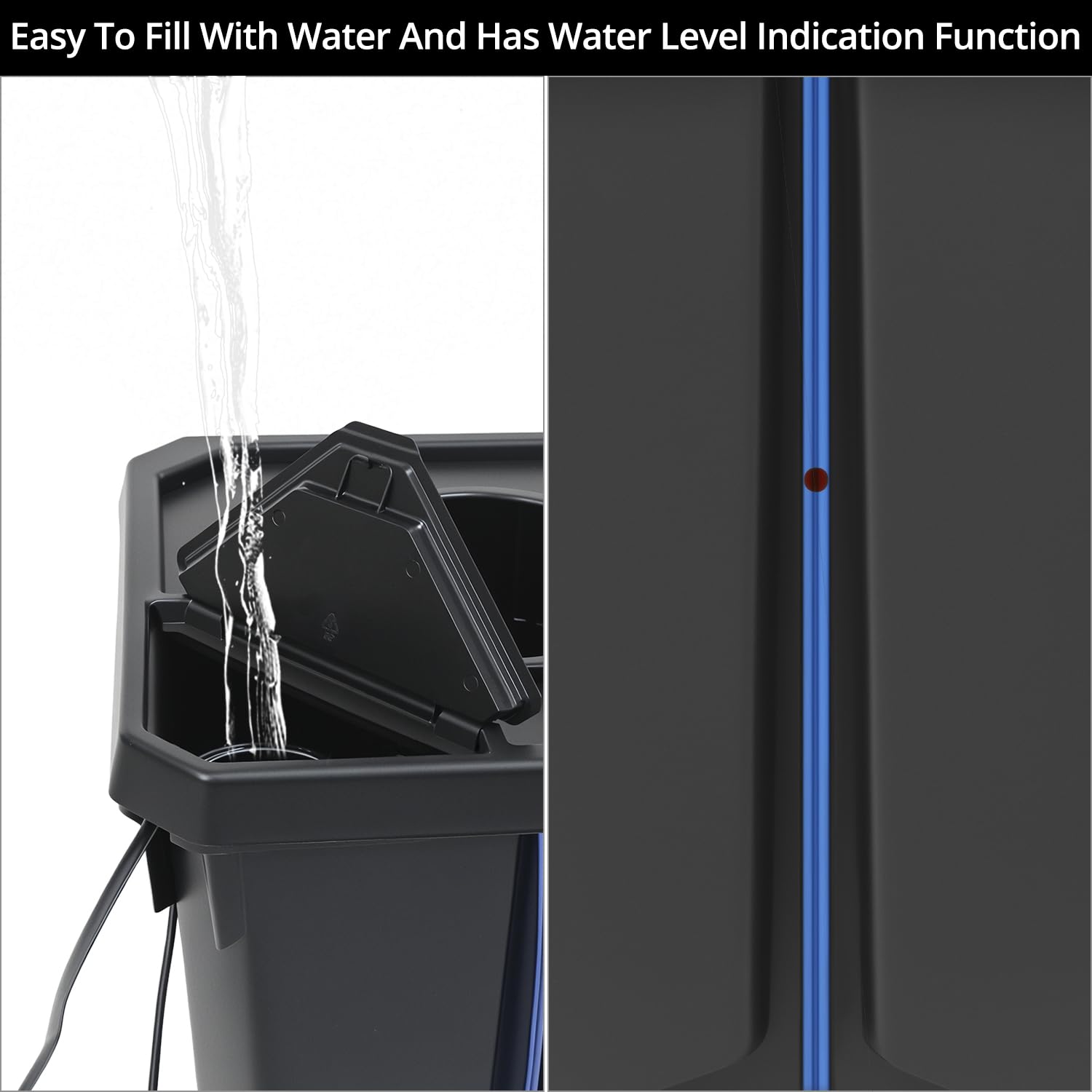 QWORK system uprawy hydroponicznej DWC, 27 l, głęboka woda, zestaw kropli do doniczek, pompa powietrza 8 W, 2 wiadra