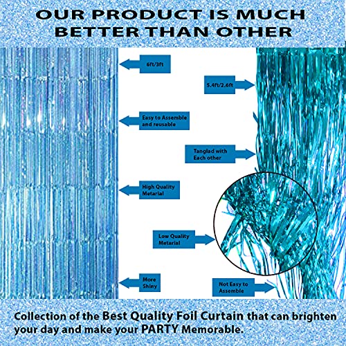 Image of Party Propz Blue Theme Welcome Home Baby Decoration - 54Pcs Combo Baby Boy Welcome Home Decoration Kit, Cutouts for Decoration with Banner, Blue Balloons and Fringe Curtain