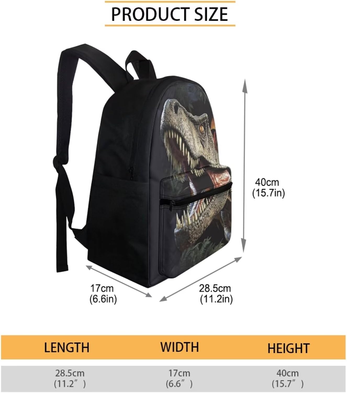 Dinosaur Backpack for Kids 5-7 8-12 Elementary School Bag for Kids Boys 3 Pcs Bookbag with Lunch Box Pencil Case Middle High College School BackPacks Satchel Lunch Bag Pencil Box Set