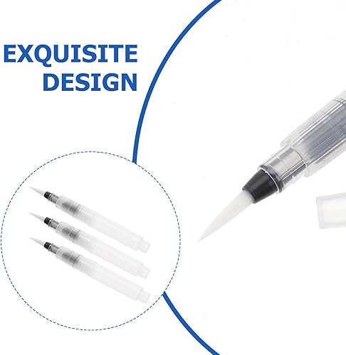 Miniatura 6 de TEHAUX 10 Uds. Bolígrafos de pincel de acuarela, pincel de pintura, pluma de tinta, juegos de pinceles de pintura a granel, juego de viaje, pluma