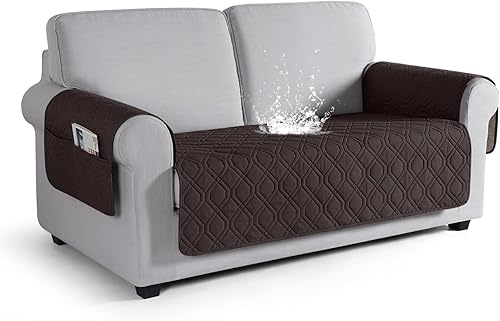 Miniatura 30 de VANSOFY Funda de Sofá, Fundas de Sofá Impermeables Lavables Forro Protector de Muebles Fundas de Asiento de Sofá Antideslizantes para Perros, Azul