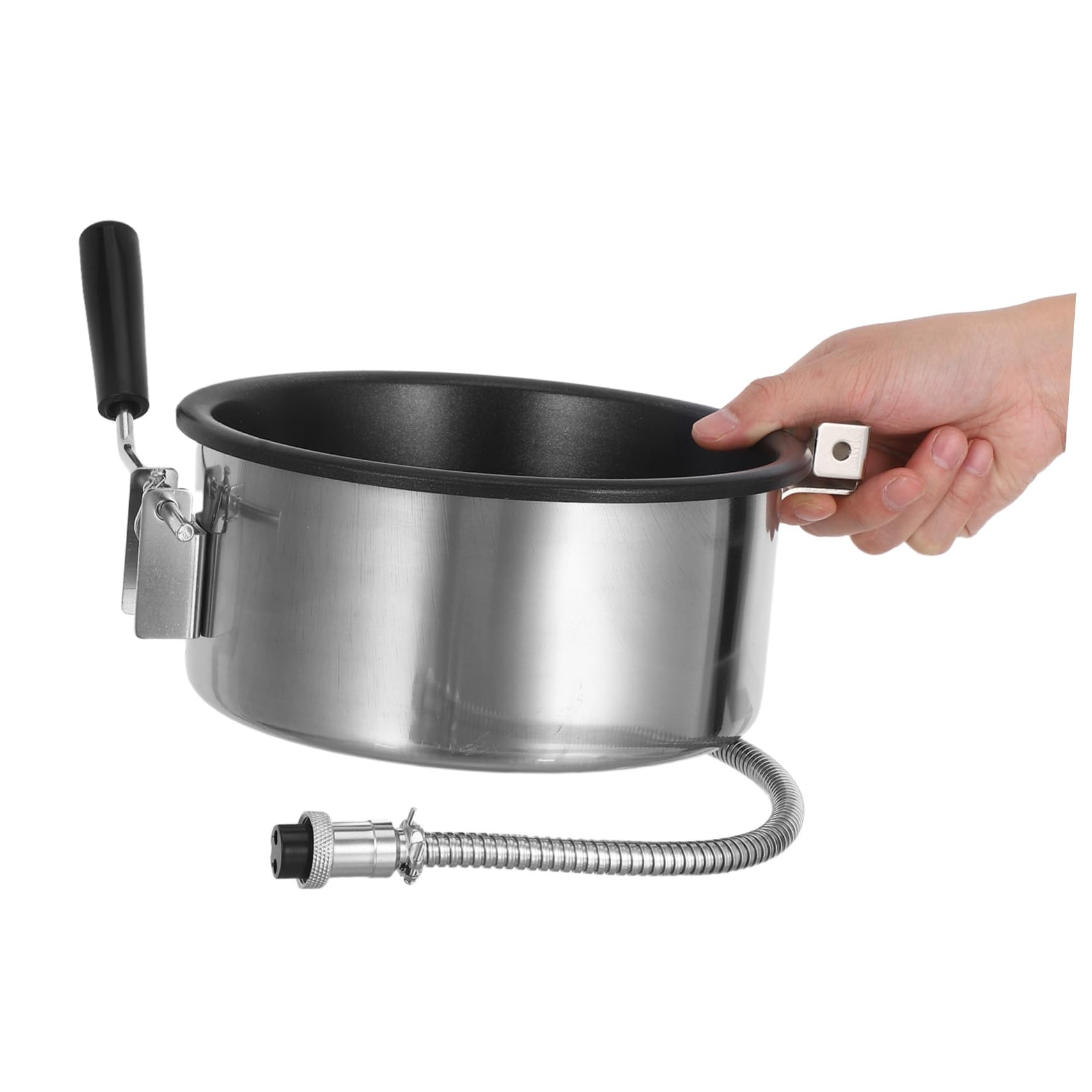 Sosoport Popcorn Ersatztopf 8 Oz aus Edelstahl und Aluminium mit Effizienter Gleichmäßiger Wärmeverteilung und Einfacher Reinigung für Familienabende und Partys