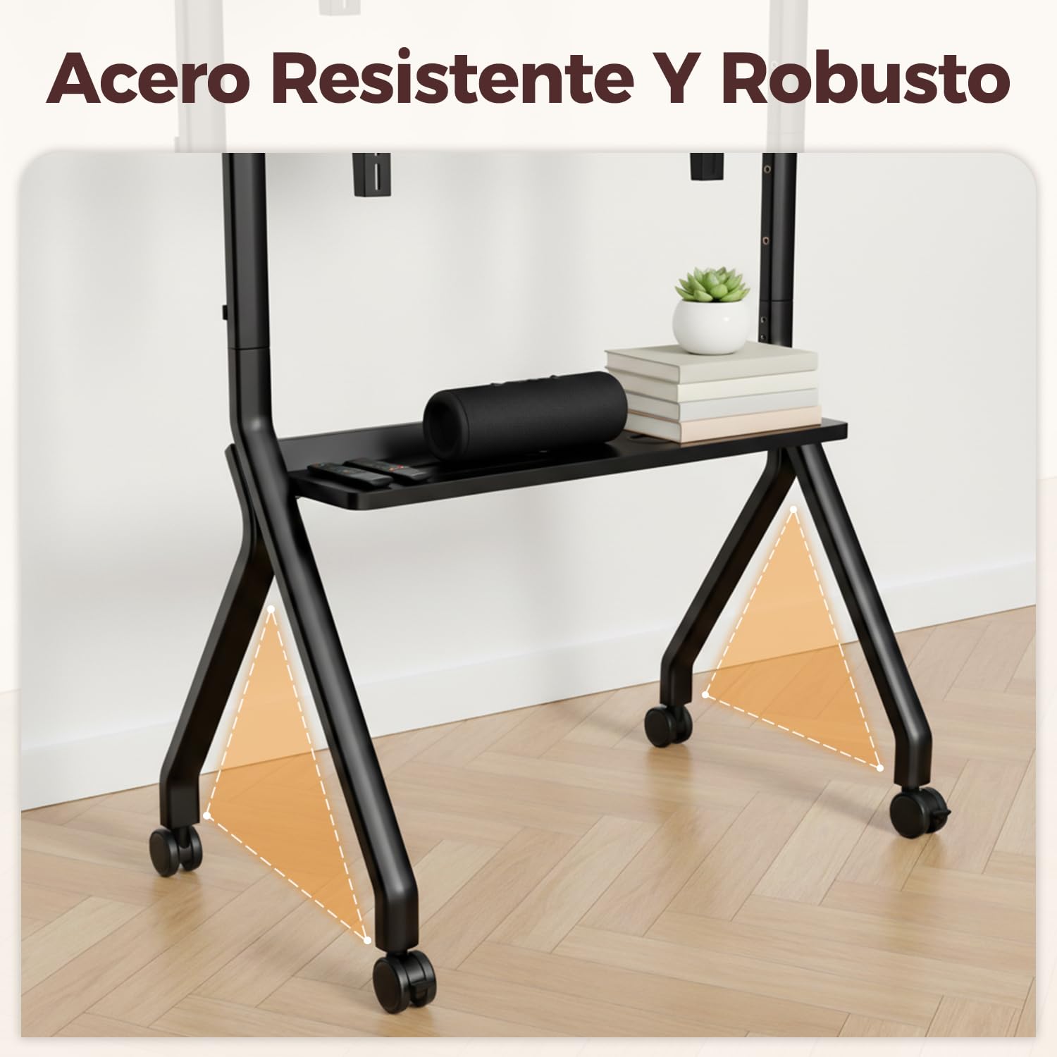 JAV Soporte para Pizarra Inteligente de 47”-65” con Rueda de Bloqueo de 360 para la Oficina o el Aula Moderna