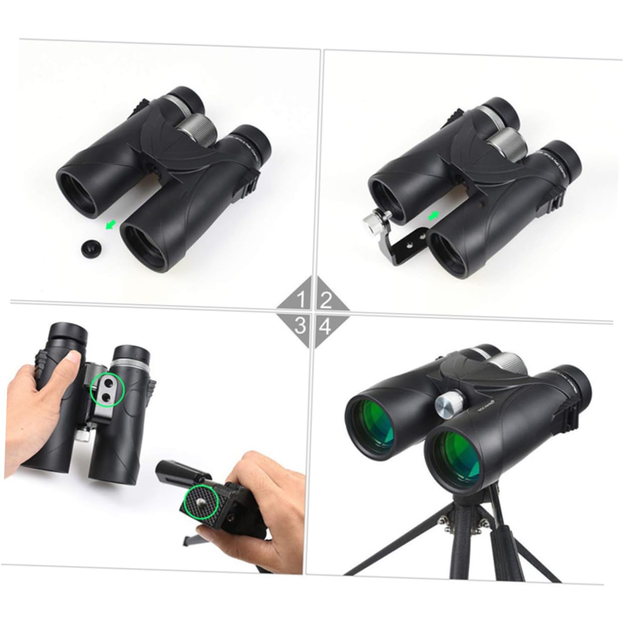 CIYODO Binocular Telescope Bracket Black Telescope Bracket Connector Binocular Tripod Mount Binoculars Adapter