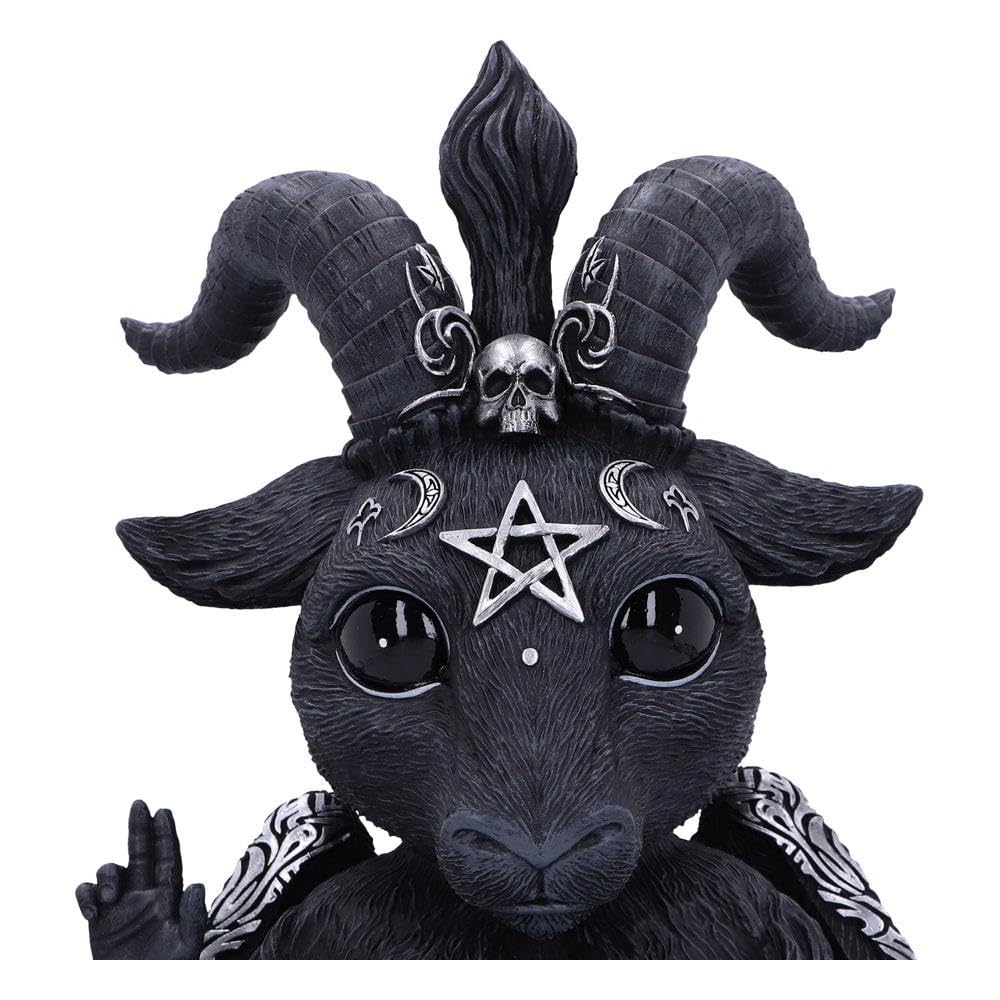 Nemesis Now Cult Cuties Baphoboo - Statuetta Baphomet in resina, nera, 30 cm, perfetta per qualsiasi collezione Macabro, realizzata in resina pregiata, sapientemente dipinta a mano