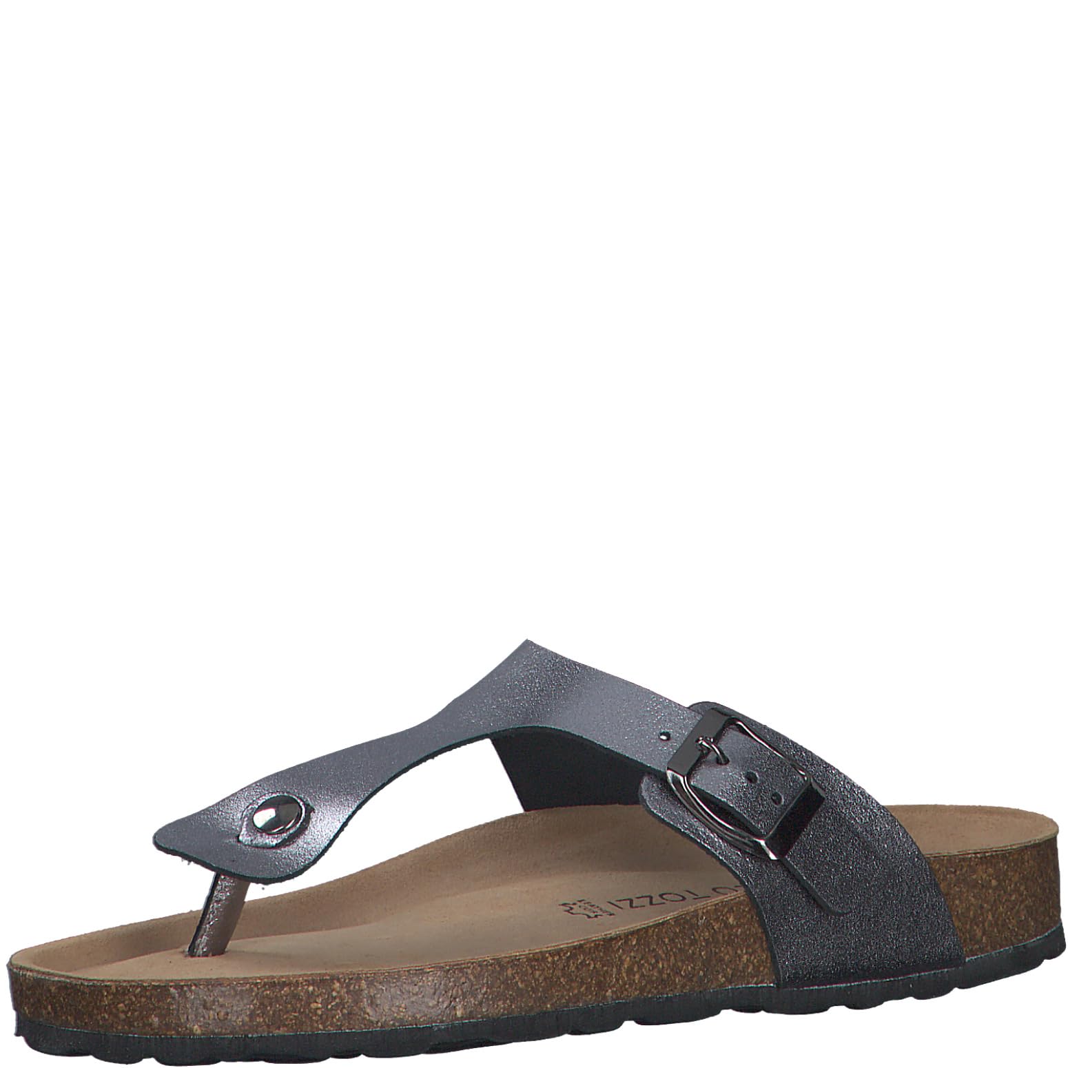 MARCO TOZZI Women's 2-27402-42 Mule, Steel, 3.5